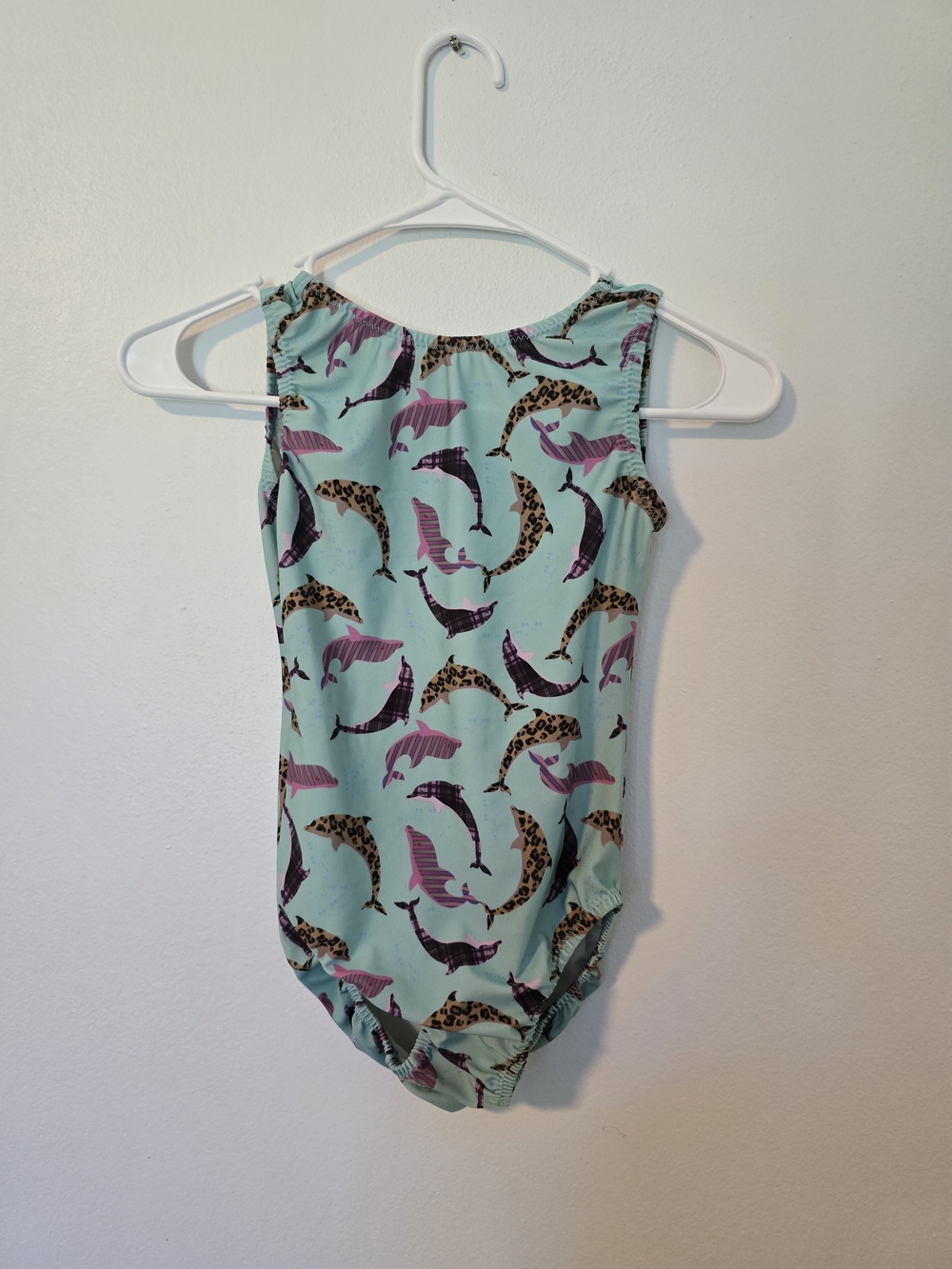 Foxy Gymnastics Dance Leotard Dolphins Size 12
